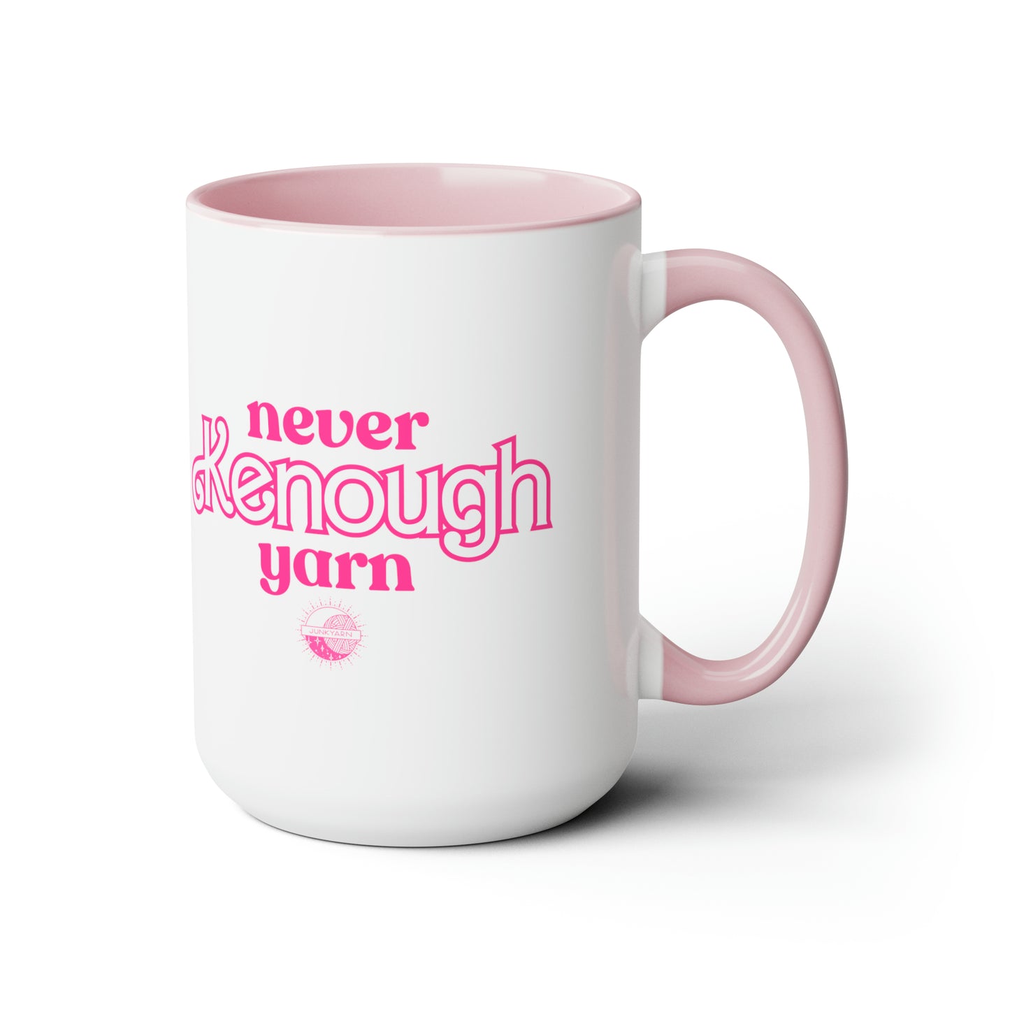 Never Kenough Yarn - Two-Tone Coffee Mugs (15oz)
